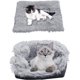 thumbnail image 1 of Tapis de lit auto-chauffant en fourrure pour chat, 2 en 1 doux pour animaux de compagnie, couverture de couchage, coussin de lit pour chats, petits chiens, tapis de nid chauffant confortable pour ani, 1 of 5