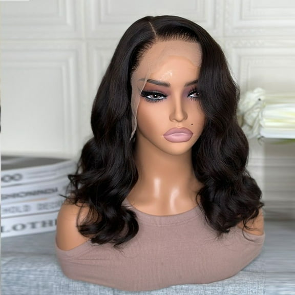 Deep Wave Lace Front Wig, Human Hair, 180 Density, HD Full Lace Front Wig, Curly Human Hair Wig with Baby Hair for Women