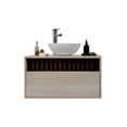 thumbnail image 4 of Gabinete de Baño Minimalista con Lavamanos Integrado, Mueble para Baño, Diseño Moderno con Puerta y Lambrín., 4 of 6
