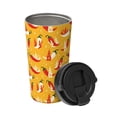 thumbnail image 2 of Fotbe Hot Chilli Printed Insulated Travel Coffee Mug Spill Proof Leak Proof Stainless Steel Coffee Tumbler Reusable Coffee Cups with Lids Thermos, 2 of 8