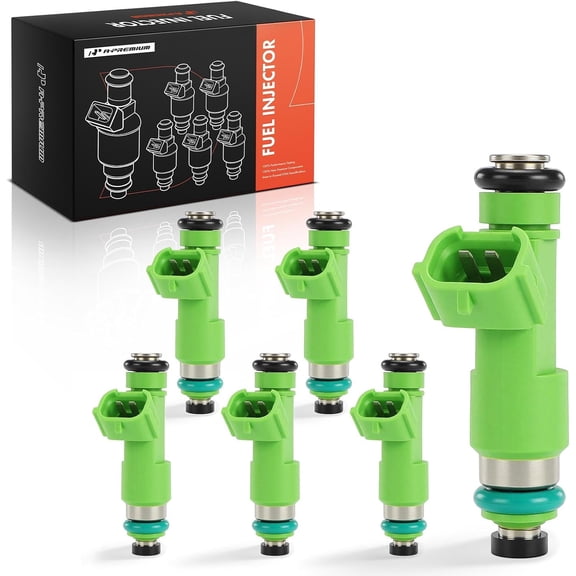 A-Premium 12 Holes Set of 6 Fuel Injectors Compatible with Nissan Altima 2007-2018, Murano 2009-2020, Quest 2011-2017 350Z & Infiniti Q70 2017, EX35, FX35, G35, 3.5L Replace# 16600JK20A