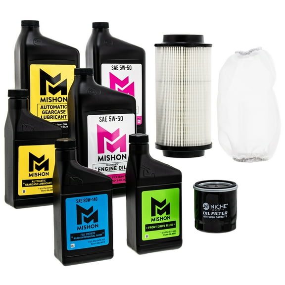 Mishon Full Service Oil Change Kit for Polaris Sportsman 550 850 X2 Touring MK1012885