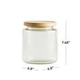 thumbnail image 3 of Mainstays Glass Kitchen Food Storage  Jar 3L Glass jar with bamboo lid, 3 of 5