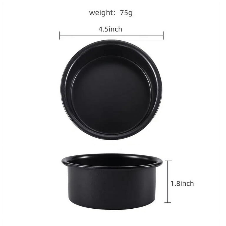 EXGOX 2 Pack 8-Inch Non-Stick Deep Aluminum Round Cake Pan with Removable Bottom for Wedding/Birthday/Christmas Cake Baking Round Cake Tin Set with
