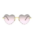 thumbnail image 2 of Ausyst Sunglasses Womens Unisex Fashion Men Women Eyewear Casual Heart Shaped Frameless Sunglasses on Clearance, 2 of 2