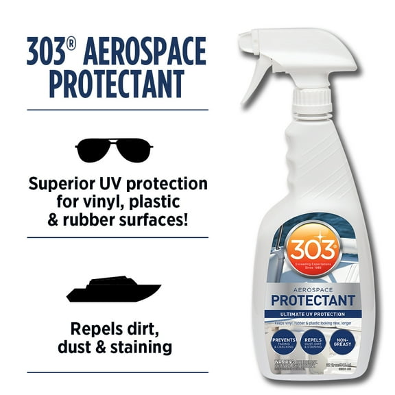 303 Products Aerospace Protectant – UV Protection Spray Cleaner, Repels Dust, Dirt, & Staining, Matte Finish, Restores Like-New Appearance, Outdoor Cleaning Supplies 32 Fl. Oz.  (30306)