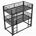 thumbnail image 4 of [Sturdy & Space-Saving] Restonic Bunk Bed - Twin XL with Metal Slats & Guard Rails, 4 of 8