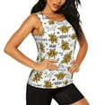 thumbnail image 2 of Fotbe Hohey Bee Golden2 Womens Loose Fit Casual Flowy Slim-Fit Tank Tops Athletic Round Neck Trendy Sleeveless Summer Tops for Gym and Yoga-, 2 of 9