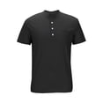 thumbnail image 4 of BLCHUNen Linen Shirts for Men Short Sleeve Casual Button Pullover Lightweight Breathable Summer Workout Tops with Pocket, 4 of 8