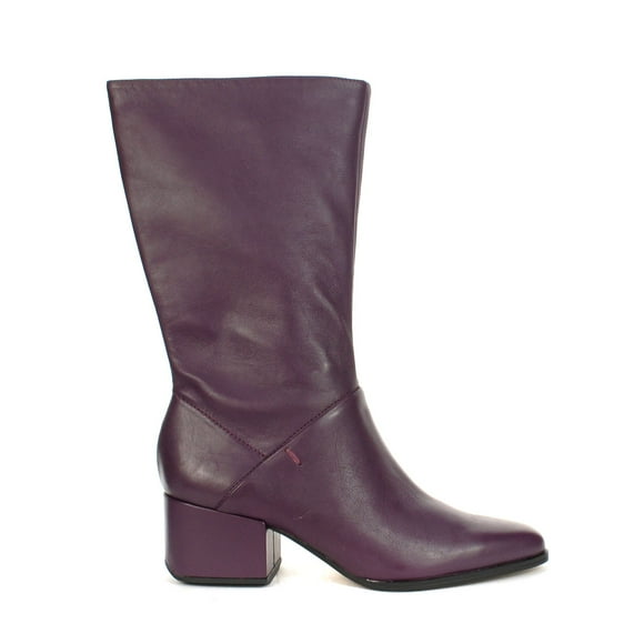 Franco Sarto Jaxine Plum Leather Mid Boots<span> - </span>5.5