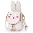 thumbnail image 1 of Carteras para niñas lindas Carteras con orejas de conejo de cuero de PU Bolsos de moda para niños, bolsos de hombro, bolsos de hombro para niños pequeños con lazos para niños Vhermosa WMZL-601-1, 1 of 4