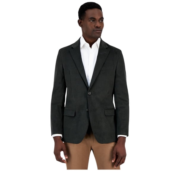 Nautica Mens Modern fit Corduroy Sport Coat Blazer 44 R Dark Green