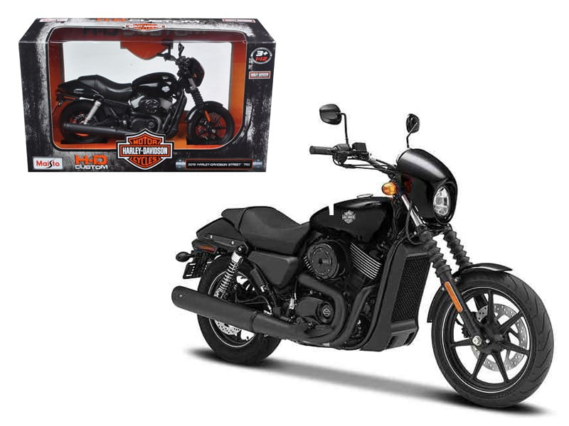 Maisto 1:12 Harley Davidson Street 750 Motorcycle Model Toy New Black 