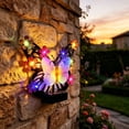 thumbnail image 6 of AuroraX Outdoor Solar Lights for Yard Decorative Solar Butterfly Wall Light Metal LED Waterproof Garden Outdoor Wall Decor Light Red, 6 of 7