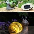 thumbnail image 4 of Led A Prueba De Lluvia Energía Solar Luz De Jardín Animal Lámpara Decorativa Linda Forma De Caracol Luz Solar Para Césped Energía Solar Resina Estatua De Animal Luz Para Jardín Patio Césped Balcón Sweethay HA018023-00, 4 of 6
