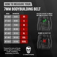 thumbnail image 4 of Gymreapers Weight Lifting Belt - 7MM Heavy Duty Pro Leather Belt with Adjustable Buckle - Stabilizing Lower Back Support 4 Inches Wide For Weightlifting, Bodybuilding, Cross Training, 4 of 6
