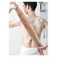 thumbnail image 6 of Exfoliating Shower Towel, Loofah Back Scrubber, Back Exfoliator for Shower, Long Exfoliating Back Scrubber Bath Towel, Dual Handle Shower Washcloth for Men Women Full Body Back Cleaning 1Pcs, 6 of 8