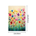 thumbnail image 4 of Amhnf Colorful Floral Garden Flag For Home Outdoor Garden Yard Decor 12x18 inch, 4 of 5
