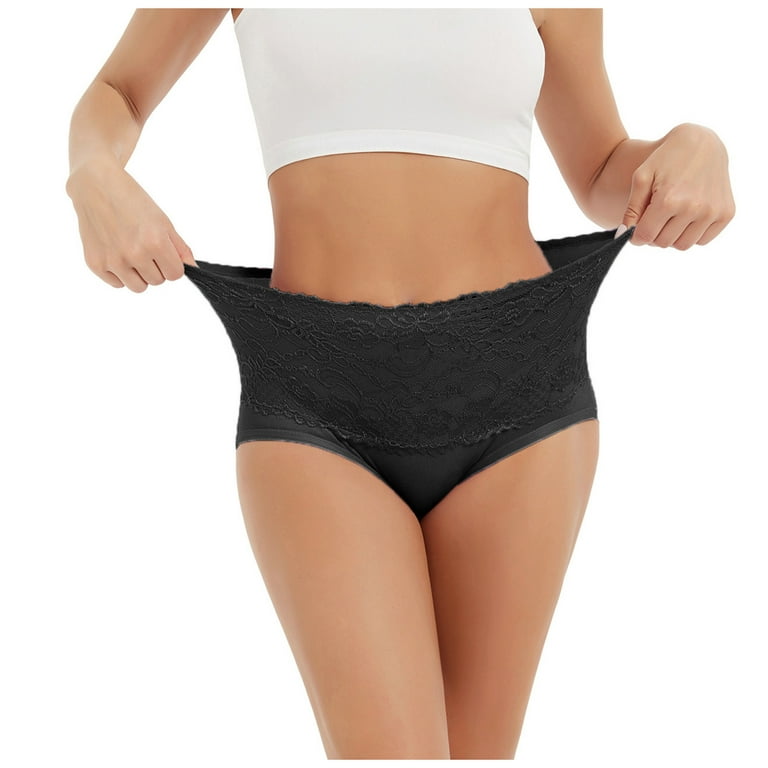 Gubotare Panties Women Thong G String Cotton Thongs Panties V Waist Female  Underpants Pantys Lingerie,Black 5XL