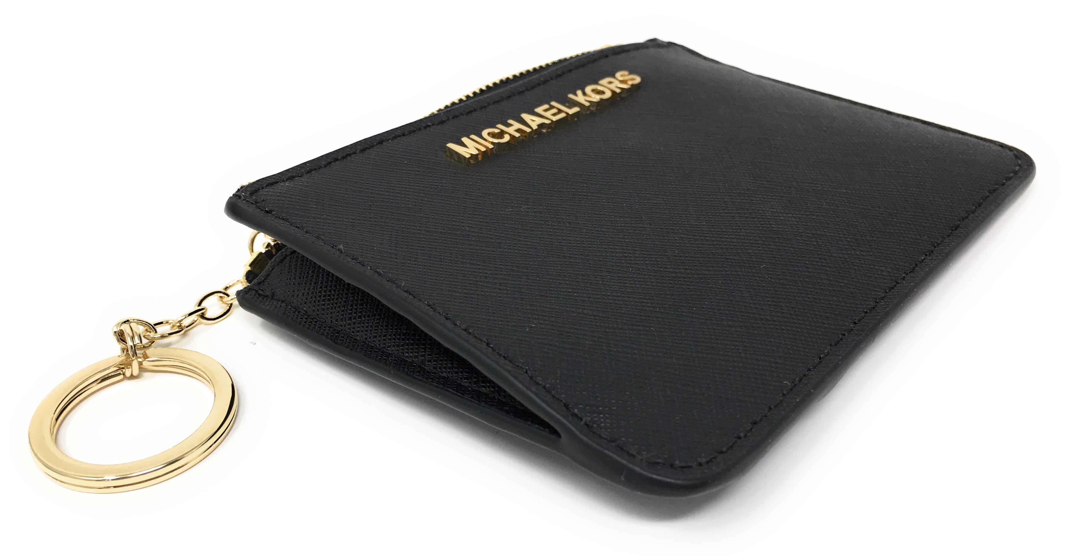 Michael kors jet set travel top zip card case Wallet Coin Pouch HoneyComb  MLI