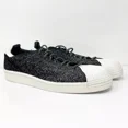 thumbnail image 2 of Adi-das Mens Superstar 80S Primeknit S32029 Black Casual Shoes Sneakers Sz 11.5, 2 of 6