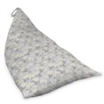 thumbnail image 2 of Floral Lounger Chair Bag, Daisies View with Leaves in Greyscale Chamomiles Design, High Capacity Storage with Handle Container, Lounger Size, Pale Grey Yellow, by Ambesonne, 2 of 5
