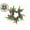 A, variant on Christmas Candle Rings, Small Christmas Wreath Candle Rings Artificial Cedar Cypress Wreaths with Pinecones & Red Berries, Candle Holders for Holiday Table Centerpiece Decor