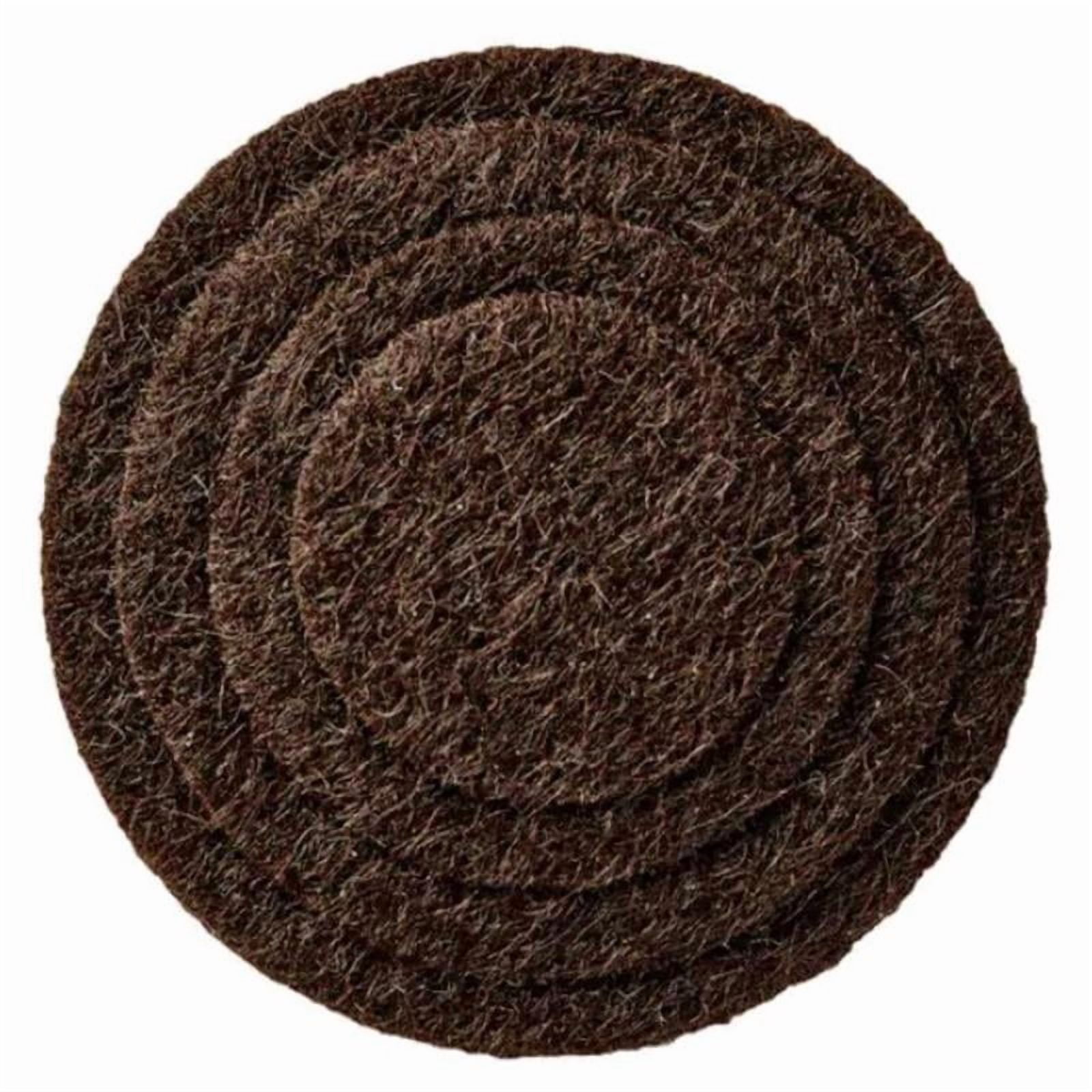 Scotch 5036388 1.5 in. Round Felt Self Adhesive Protective Pad, Brown - Case of 20 - Pack of 6