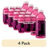 (4 pack) vitaminwater Focus Kiwi Strawberry Flavored Water Beverage Bottles, 16.9 fl oz, 6 Pack