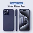 thumbnail image 2 of Funda de silicona líquida de lujo para For iPhone 14, 13, 12, 11, 15 Pro Max Mini, cubierta a prueba de golpes, X, XS, XR, 6s, 7, 8 Plus, fundas de teléfono, accesorios, 2 of 5