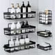 thumbnail image 1 of Set de 6 estantes de regadera con adhesivos, Organizador Antioxidante, Sin Taladrar, para Baño, Cocina, Ducha, Hotel e Inodoro (Rectangular Paquete de 6), 1 of 7