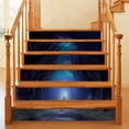 thumbnail image 5 of Halloween Horror Fantasy Jungle Stairs Sticker Peel and Stick Vinyl Stair Riser Decals Staircase Tile Stickers Decor Modern Marble Decoration Self-Adhesive 7.08 x 39.3 inches, 5 of 9