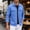 Blue-4, variant on Shirt Jacket for Men Long Sleeve Button Down Notch Collar Jacquard Relaxed Fit Casual Work Shirts with Chest Pockets