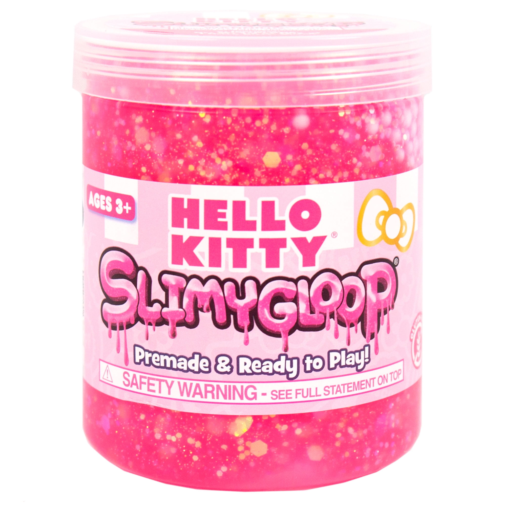 Craze Magic Slime Topping Hello Kitty - 3er Set Schleim Kinder Fantasy, 3X 70 ml Dose mit Glitter & verschiedenen Toppings - Slime Set sicher & rückstandsfrei