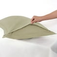 thumbnail image 4 of PiccoCasa 2 Packs Pillow Shams 1800 Microfiber Pillowcases, Standard Khaki, 4 of 7