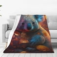 thumbnail image 1 of Balery Forest Koala Manta de Felpa Suave y Acogedora – Cobija de Franela Aterciopelada para Cama, Lavable y Cálida para Sofá, Mascotas, Transpirable-60"x50", 1 of 7