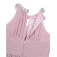 thumbnail image 5 of YONGHS Halter Chiffon Flower Girl Dress Junior Wedding Party Bridesmaid Ball Prom Maxi Gown Light Pink 10, 5 of 7
