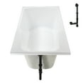 thumbnail image 5 of Streamline N-4210-727-ORB 72 in. x 36 in. Acrylic Soaking Drop-In Bathtub in Glossy White, With External Drain in Matte Oil Rubbed Bronze, 5 of 12