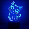 thumbnail image 2 of 3D Optical Illusion LED Night Light , Boy Girl Kids Baby Sleep Desk Lamp Touch Control 7 Color Change USB Powered for Home Decorations or Holiday Gift, 2 of 4