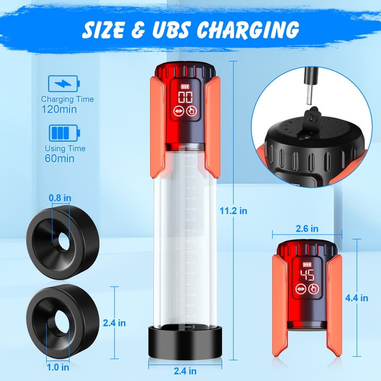 FIDECH Electric Penis Pump for Men, Electric Penis Vacuum Pump Penis Air Pressure Device with 5 Suction,Rechargeable Automatic Sex Toys for Men - Walmart.com FIDECH Electric Penis Pump for Men, Electric Penis Vacuum Pump Penis Air Pressure Device with 5 Suction,Rechargeable Automatic Sex Toys for Men - Walmart.com