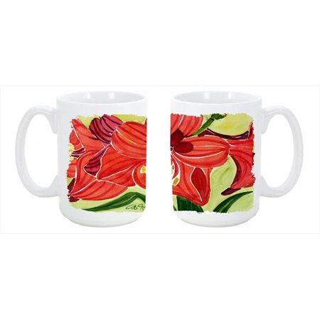 

Flower Amaryllis Dishwasher Safe Microwavable Ceramic Coffee Mug