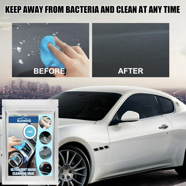 Gel de Limpieza para Auto Detalles Generales Kit de Polvo para Auto Limpiador de Espacios para Auto Ventilaciones de Auto Detalles Interiores Limpieza de Polvo para Auto Limpiador