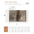 thumbnail image 2 of Brown Washable Area Rug 3'x5', Retro Oil Painting Modern Abstract Art Aesthetics Woven Cotton Tassels Kitchen Rugs, Non Slip Indoor Door Mat Throw Carpet for Entryway Living Room Nursery Laundry Room, 2 of 9