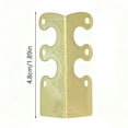 thumbnail image 2 of CSEONE Brass Corner Protector for Furniture Vintage Style Iron Sheet Design Easy Installation No Tools Required Cabinet Box Protection Anti-Collision Guard Gift Ideas Holiday Gifts, 2 of 3