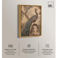 thumbnail image 2 of French Decor Peacock Canvas Retro Japanese Art Prints by Art Remedy, Gold Frame, 36" x 54", 2 of 7