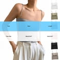 thumbnail image 3 of SHTXOZHI Cami Tank Tops for Women Stretch Straight Neckline Tops Solid Color Layering Basic Tanks with Built in Bra, 3 of 6