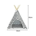 thumbnail image 5 of Pet Teepee Dog House, Cat Tent Bed Shelter Cushion, Breathable Sleeping Bed Nest Warm Kennel Mat Winter Tent, 5 of 8