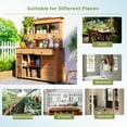 thumbnail image 2 of [Assembly Video Provided] 65.7'' H Tall Garden Potting Bench Table with Hutch,Patio Storage Workstation with 3 Shelves,6 Drawers,2 Bottom Cabinets&Side Hooks f, 2 of 6