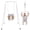 White, variant on 2 in 1 Baby Jumper, Toddler Swing and Bouncer, Indoor Outdoor Baby Swings for Infants, Pink