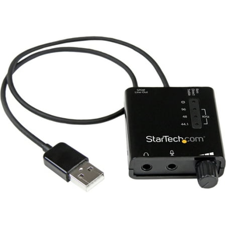 StarTech USB Stereo Audio Adapter External Sound Card with S/PDIF Digital (Best Pc Tuner Card)